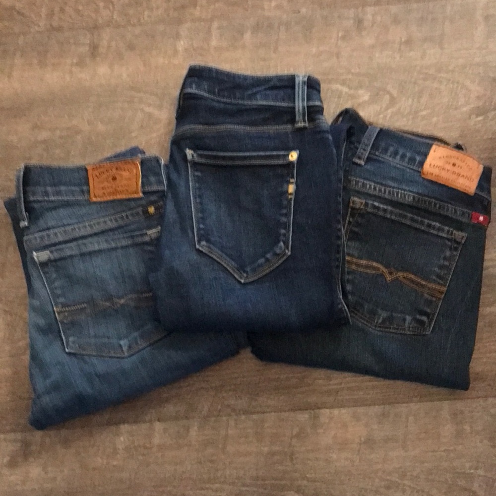 3fer Jeans Bundle: Low rise Size 24